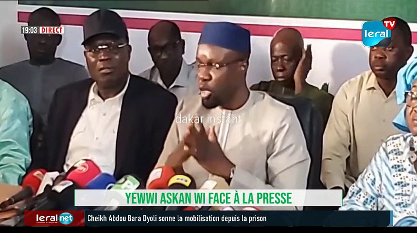 EN DIRECT:Déclaration de presse des leaders de Yewwi Askan Wi