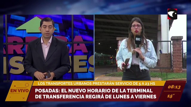 Amplían el horario de las terminales de transferencia en Posadas. Los transportes urbanos prestarán servicio de 5 a 23 horas