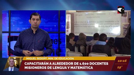 Realizarán una prueba piloto del horario extendido en escuelas de Misiones. Miguel Sedoff, Ministro de Educación