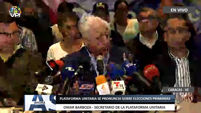 #EnVivo | Plataforma Unitaria da detalles del mecanismo de #elecciones primarias opositoras - #VPItv