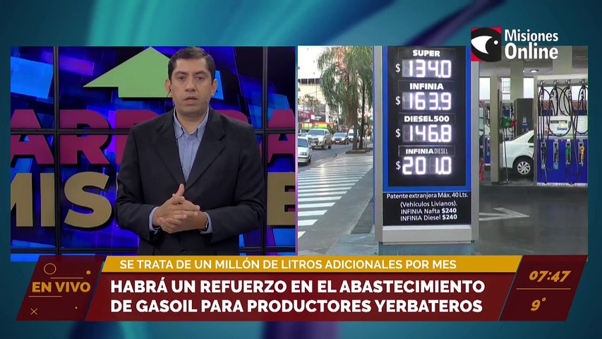 Habrá un refuerzo en el abastecimiento de gasoil para productores yerbateros