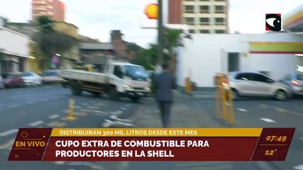Cupo extra de combustible para productores en la Shell