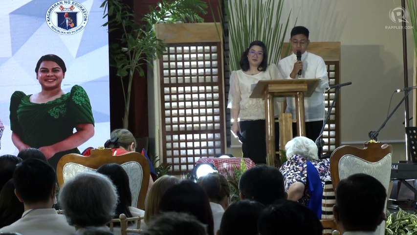 Turnover rites: Vice President Sara Duterte visits the Department of Education