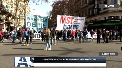 Télécharger la video: En Vivo | Protestas antigubernamentales en Argentina - 14Jul - VPItv