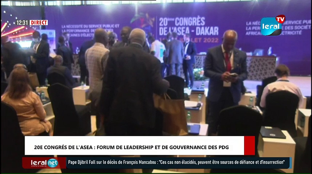 20 ème CONGRÉS DE L'ASEA : FORUM DE LEADERSHIP ET GOUVERNANCE DES PDG