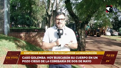 Caso Golemba | Hoy buscarán su cuerpo en un pozo ciego de la Comisaría de Dos de Mayo