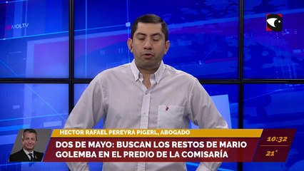 Caso Golemba | Hoy buscarán su cuerpo en un pozo ciego de la Comisaría de Dos de Mayo