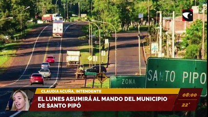 Entrevista a Claudia Acuña, el lunes asumirá al mando del municipio de Santo Pipó