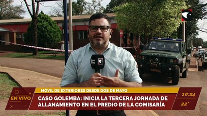 Caso Golemba: tercer día de allanamiento en el predio de la comisaría