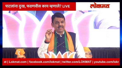 Devendra Fadnavis Live पाटलांना दुःख, फडणवीस काय म्हणाले? LIVE