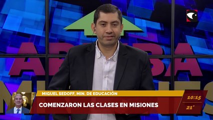Comenzaron las clases en Misiones. Miguel Sedoff, ministro de Educación