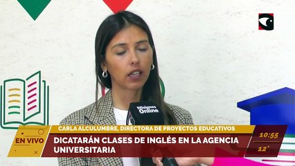 Dictarán clases de inglés en la agencia universitaria. Entrevista a Carla Alculumbre, directora de proyectos educativos
