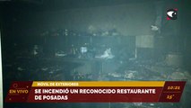 Se incendió un reconocido restaurante en Posadas