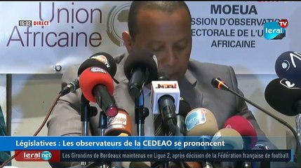 Direct - Législatives : Les observateurs de la CEDEAO se prononcent