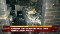 Incendio en un restaurante de Posadas | El fuego se reactivó y los bomberos trabajaron en el lugar
