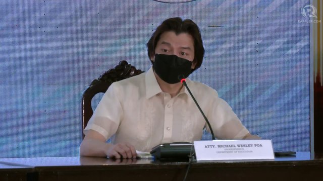 Joint press conference of DepEd and OVP