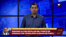 Misiones ultima detalles del Puerto de Posadas con tecnología alemana de punta