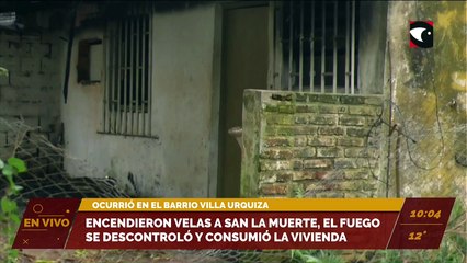 Encendieron velas a San La Muerte pero el fuego se descontroló y consumió la vivienda. Ocurrió en el Barrio Villa Urquiza, chacra 11 de Posadas