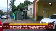 La vacunación pediátrica contra el Covid ya se aplica en 10 CAPS de Garupá y Posadas