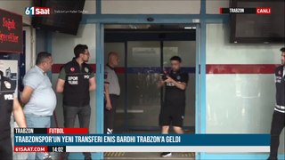 CANLI - Trabzonspor'un yeni transferi Enis Bardhi Trabzon'a geldi