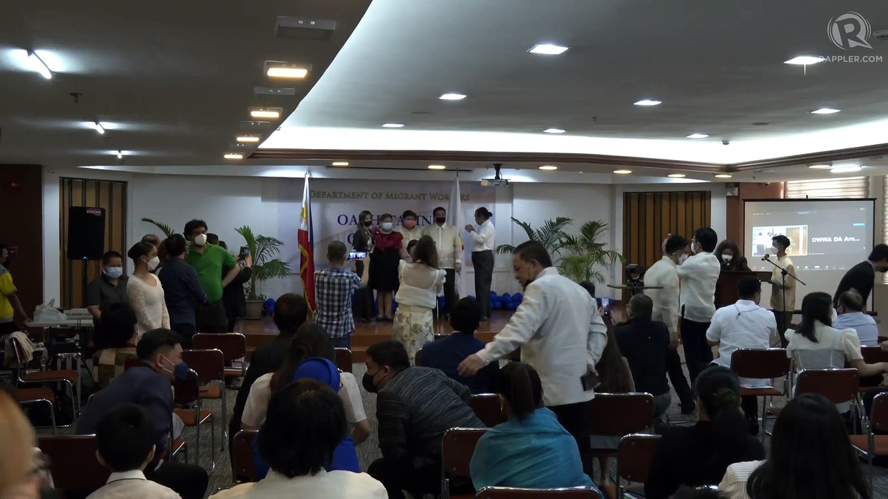 Oathtaking of officials of the Department of Migrant Workers