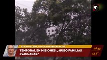 Temporal en Misiones: ¿Hubo familias evacuadas? Entrevista a Atilio de León, titular de Defensa Civil