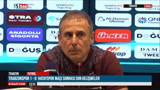 CANLI - Trabzonspor 1 - 0 Hatayspor maçı sonrası flaş gelişmeler