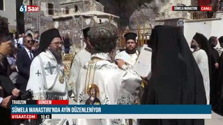 CANLI - Sümela Manastırı'nda ayin düzenleniyor