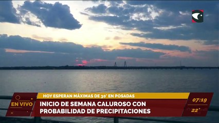 Inicio de semana caluroso pero con la llegada de precipitaciones