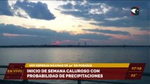 Inicio de semana caluroso pero con la llegada de precipitaciones