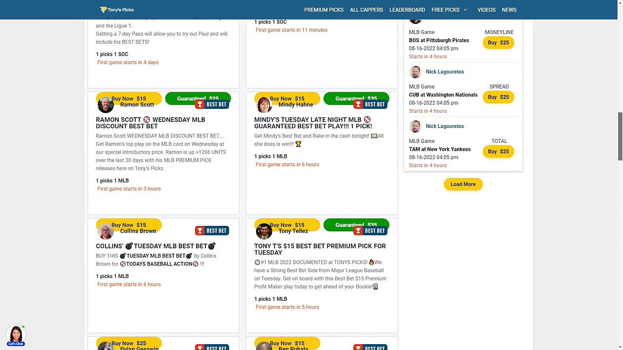 Game Day Picks Show Live Expert NFL Picks - Predictions, Tonys Picks 8/16/2022