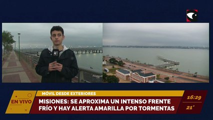 Se aproxima un intenso frente frío a Misiones y hay alerta amarilla por tormentas