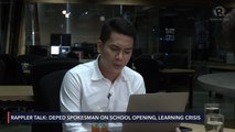 Rappler Talk: DepEd spokesman on school opening, learning crisis