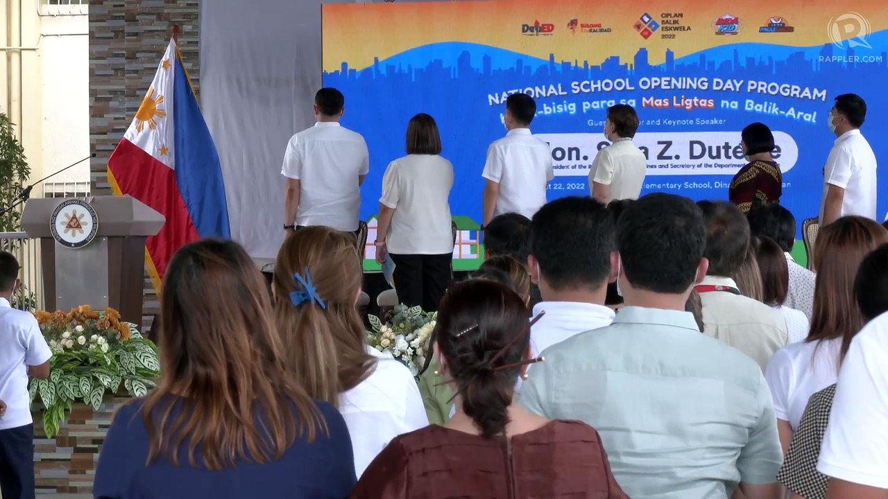 VP and DepEd Secretary Sara Duterte visits Dinalupihan Elementary School