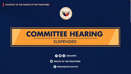 Senate hearing on sugar fiasco in the Philippines