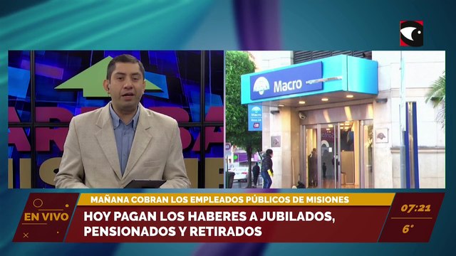 Hoy pagan los haberes a jubilados, pensionados y retirados