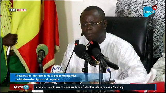 Présentation du trophée de la coupe du monde : le Ministre des Sports fait le point