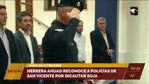 El gobernador Herrera Ahuad reconocerá a policías de San Vicente por incautar soja