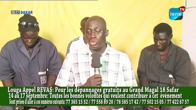 Louga Appel REVAS: Pour les dépannages gratuits au Grand Magal 18 Safar
