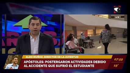 Apóstoles: postergaron actividades debido al accidente que sufrió el estudiante