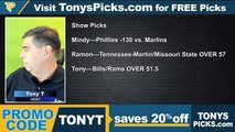 Game Day Picks Show Live Expert NFL NCAAF MLB Picks - Predictions, Tonys Picks 9/8/2022
