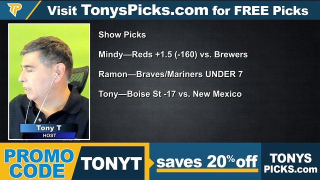 Game Day Picks Show Live Expert NCAAF MLB Picks - Predictions, Tonys Picks 9/9/2022