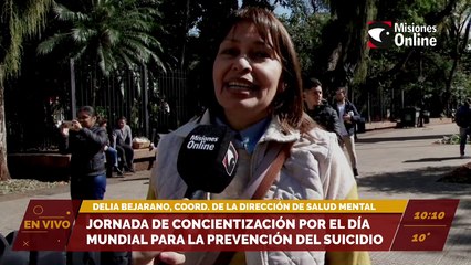 EN VIVO | Jornada de concientización por el Día Mundial para la Prevención del Suicidio