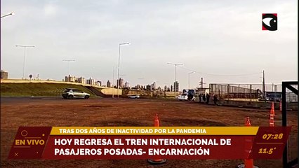 A partir de hoy regresa el tren internacional de pasajeros Posadas-Encarnación tras dos años de inactividad por la pandemia