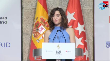 Díaz Ayuso recibe a los mejores cocineros del mundo reunidos en Madrid