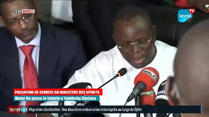 EN DIRECT - Passation de témoin au ministère des Sports : Matar Ba passe le relais à Yankhoba Diattara