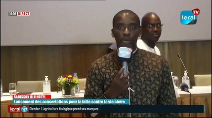 DIREECT - LANCEMENT CONCERTATION SUR LA LUTTE CONTRE LA VIE CHERE