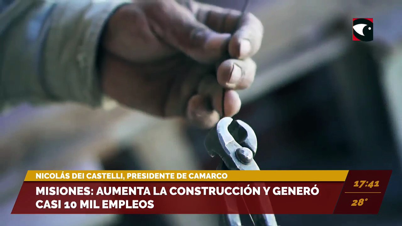 Misiones: Aumentó la construcción de obras y generó casi 10 mil empleos