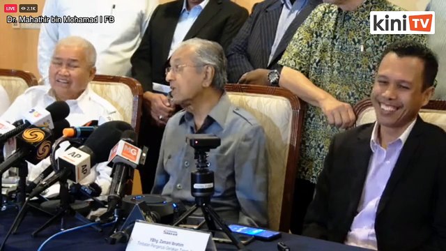 LIVE: Gerakan Tanah Air press conference chaired by Dr Mahathir Mohamad