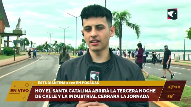 Estudiantina 2022 en Posadas: Hoy el Santa Catalina abrirá la tercera noche de calle y la Industrial cerrará la jornada.